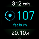 Exercise with a heart rate in the fat burn zone
